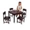 KidKraft Espresso Farmhouse Table & 4 Chair Set
